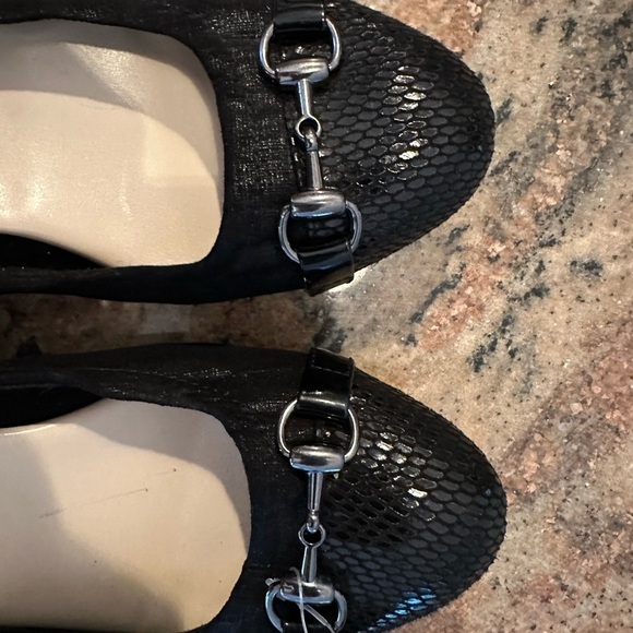 Solesenseability Black Suede Loafers with Metal Embellishment - Picture 3 of 4